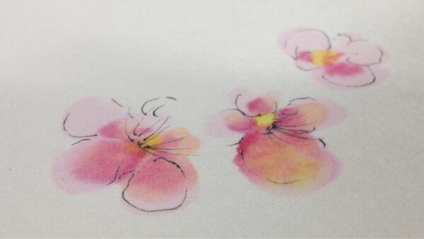 コピックで梅の花を描く コピック Copic Togetter