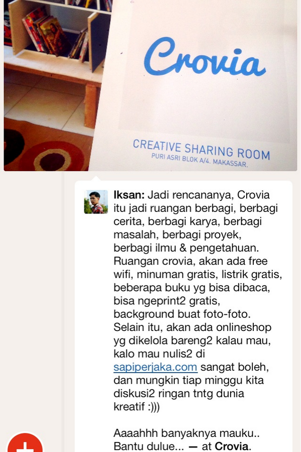 kayaknya keren nih -> RT <a href="/crovia/">Crovia</a>: Nah, crovia itu bisa bikin banyak hal, misalnya: