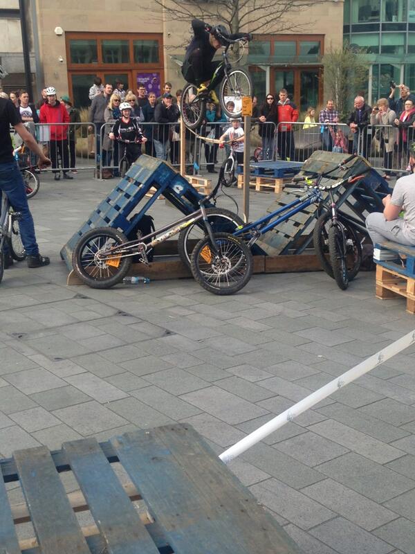 The high jump competition in action.