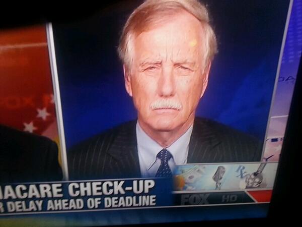 Angus King there's no such thing as ObamaCARE (Video)