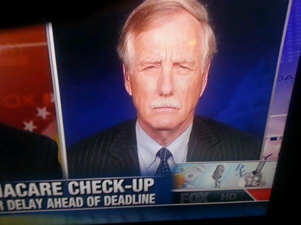 Angus King there's no such thing as ObamaCARE (Video)