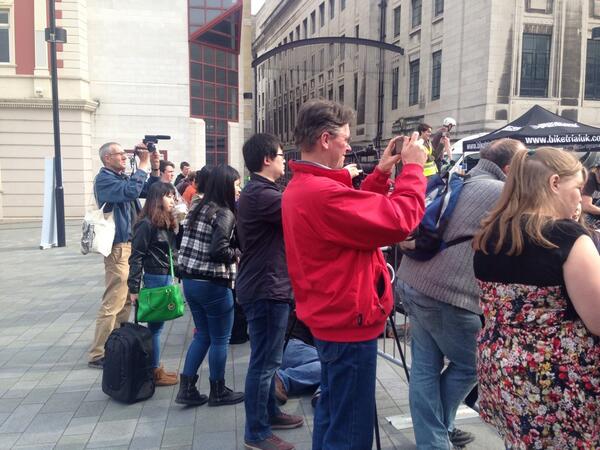 Media and journalists at the event.