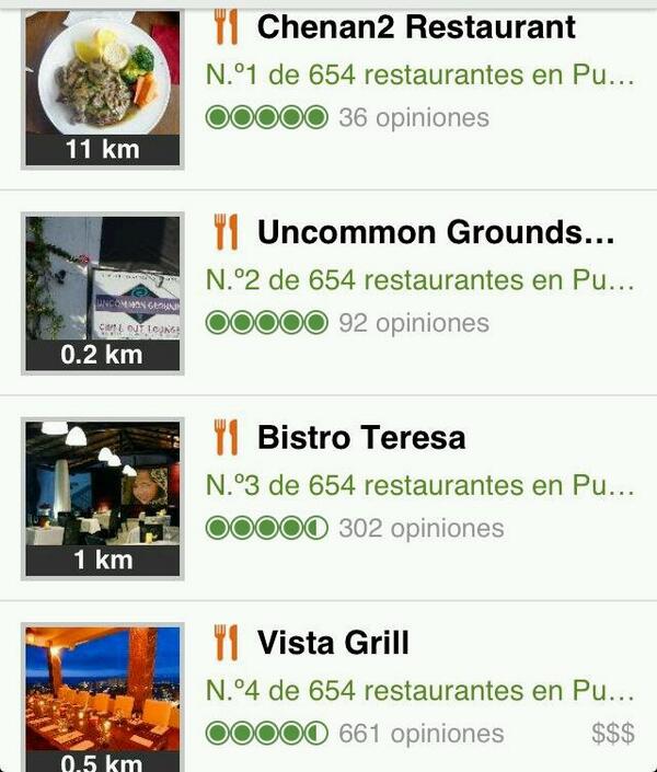 Chenan2R's tweet photo. Gracias a ustedes estamos en primer lugar de 651 restaurantes en puerto vallarta en la pagina de tripadvisor.!! http://t.co/ZiyAf1sI6i