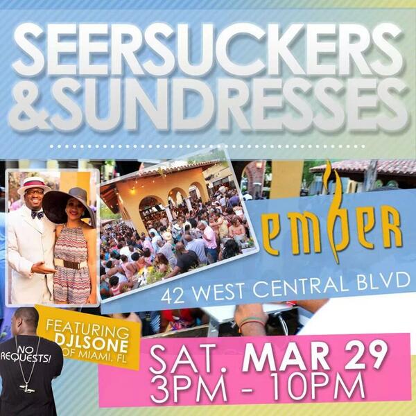 TgainesEnt's tweet photo. Tomorrow is the day people! #Seersuckersandsundresses at Ember. Please adhere to dresscode and let's have some fun!! http://t.co/J4VfOGpztk