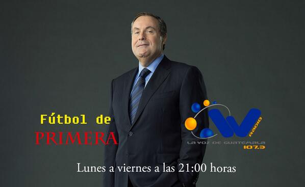 RadioTGWTV's tweet image. Fútbol de primera con #AndresCantor de lunes a viernes a las 21 horas por @WRadioGT