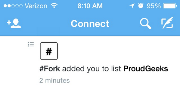 briandahlen's tweet image. Is it weird that this Twitter notification just made my day? #embraceyourinnernerd