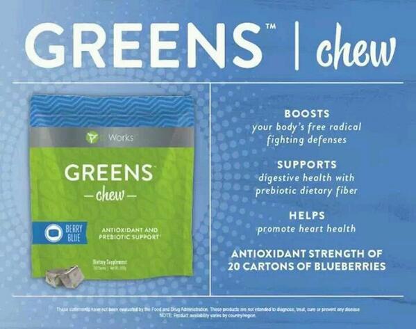wrappingwithme's tweet image. Greens Chews.. #HeartHealthy #Antioxidant #PrebioticSupport... 2 chews equivalent to 20 cartons of #Blueberries!