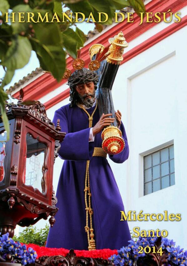 inforcofradelor's tweet photo. Cartel Semana Santa 2014 Hermandad de Ntro. Padre Jesús para el próximo Miércoles Santo. http://t.co/GbRkjyUrid