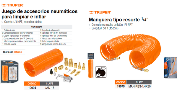 DAPRAKA's tweet photo. Mangueras y juego de conexiones neumaticos #Truper http://t.co/9bKvv8f0gm