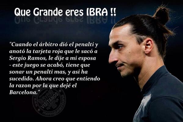 Futbol_Espanol's tweet photo. Acá la traducción de lo que dijo Zlatan. http://t.co/foES7tqkf1