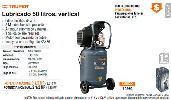 DAPRAKA's tweet photo. Compresor vertical de 50Lts #Truper http://t.co/siI5RdwnsQ