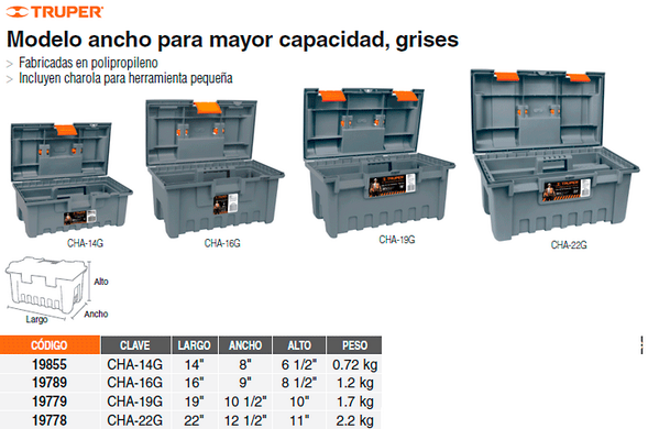 DAPRAKA's tweet photo. Caja de herramientas #Truper grises http://t.co/mE9cTlVpGo