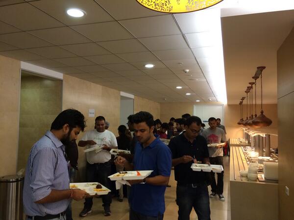 nipun_dave's tweet photo. Hackers fueling up. #InHackDay http://t.co/Ke0ArXdGpq