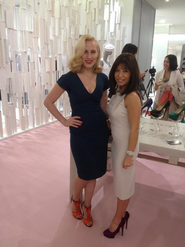 COCOFORFASHION's tweet image. So excited to have @charlotte_olympia here in the Room @TheHudsonsBayCo #SS14 #vancouver