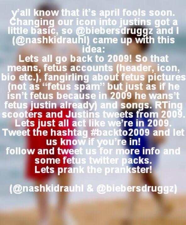 This is such a good idea  #backto2009