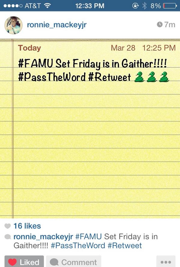 A2_TTG's tweet image. #SETFriday FAMU