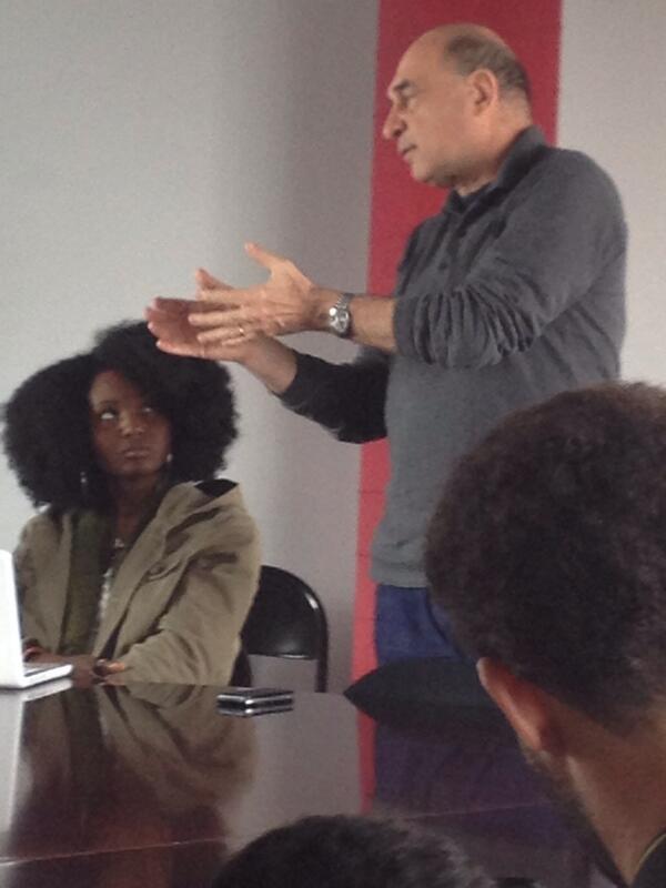 DrTonieshaT's tweet image. TODAY: Visit Libération. François Sergent, Senior Editor. “A Leading French Daily Up Close&quot; #pvims2014 .@PVAMU_LCOM