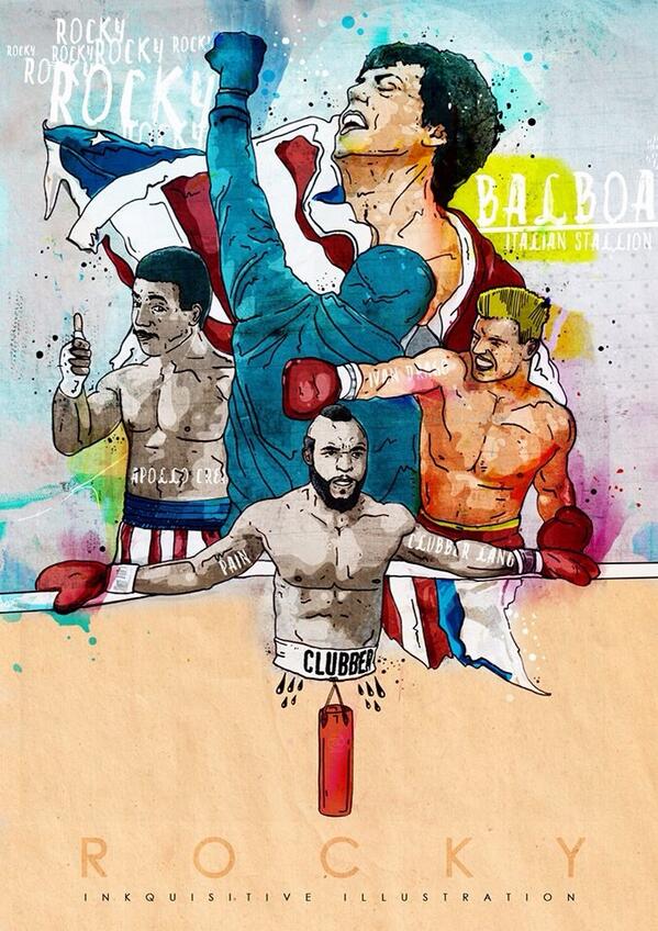 Rocky Balboa | @TheSlyStallone @MrT @Dolph_Lundgren @TheCarlWeathers @ESPNBoxing @SkySportsBoxing | #Art #Rocky