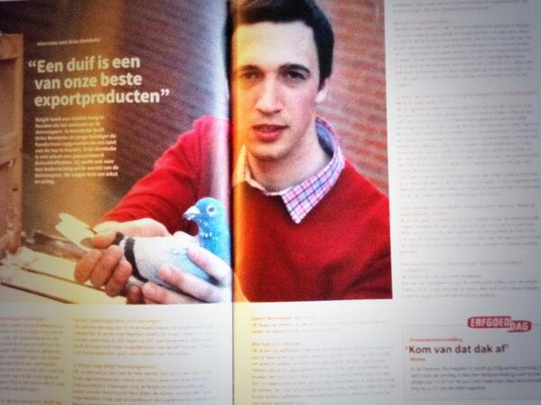 Dries_Bombeke's tweet photo. Artikel infomagazine Merelbeke ! #duivensport http://t.co/btVLnsFECA