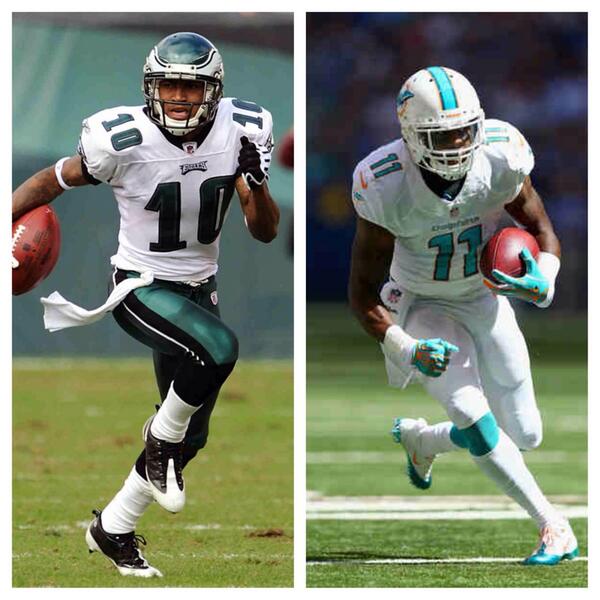 sportsnewsdq's tweet image. Who would you take as your deep ball threat? Retweet for DeSean Jackson, Favorite for Mike Wallace. #NFLMatchups
