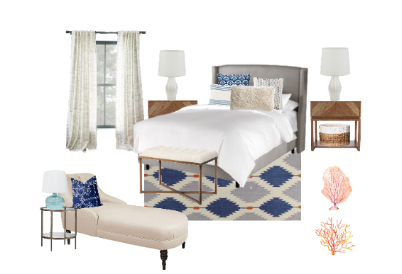 decorist's tweet photo. A #coastal bedroom makeover! #style #inspiration http://t.co/19C3odMiM6