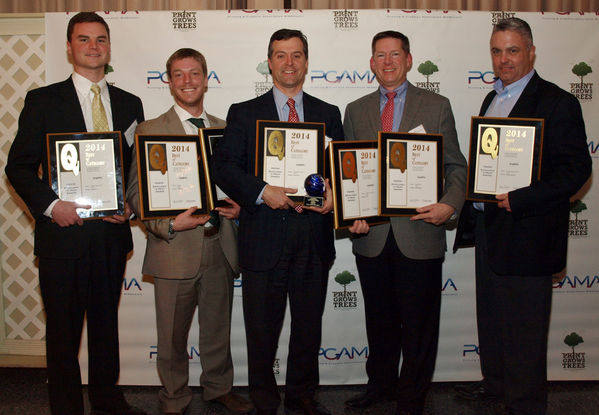 PGAMA's tweet image. The team from @GraphTecPrint celebrates an outstanding evening of awards and recognition.