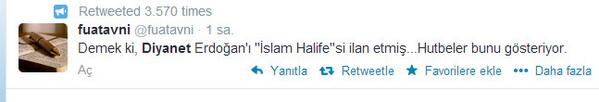 #CamideSiyasetKabulEdilemez 
Bu Hutbeyle İlgili Atılan Önemli Twitler Fuat Avni