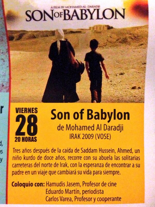astamarta's tweet photo. Son of Babylon, de Mohamed Al Daradji, tanca el cicle de cinema. Enhorabona @MorosMercaders x la iniciativa http://t.co/IEToP62dgr