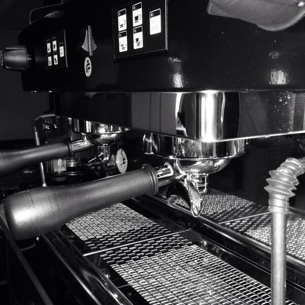 The new coffee machine provided by @BeansAndMachine #WarmUpWithCoffee