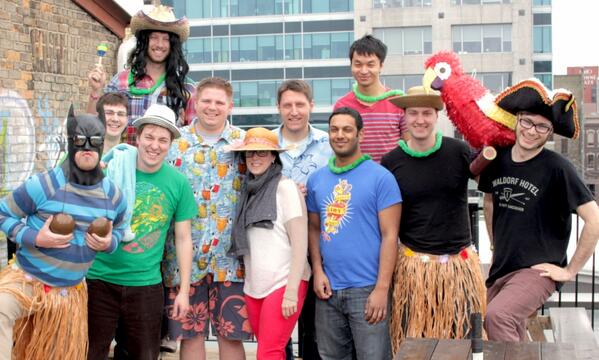 Communitech's tweet image. Woo RT @vidyard @caitlinquarry @thalmic @Quarry @Communitech @dndyco As promised, we braved the rain to #bringspring!