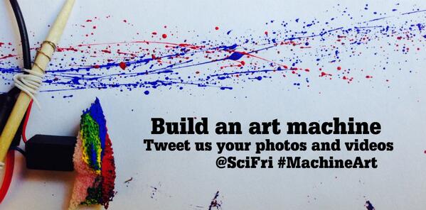 This weekend, go out, do science, and share it with others. #MachineArt sciencefriday.com/scienceclub