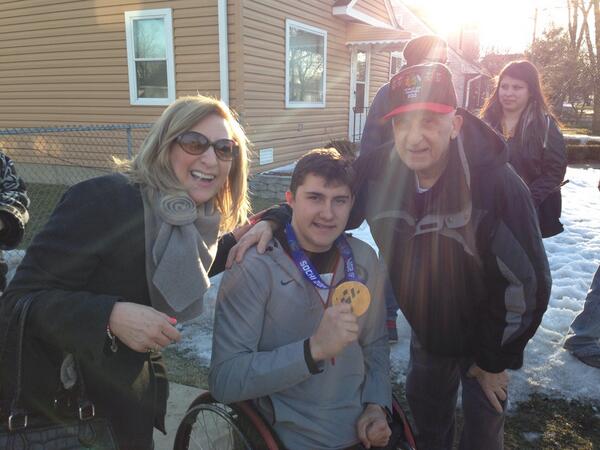 usg5919's tweet photo. We are all connected! @brodyusa4 @northlakefire Fred Paul.Patti Paul. @usgcorp @RicoSled23 @USParalympics #usgbuildit http://t.co/1pkfVa18H8