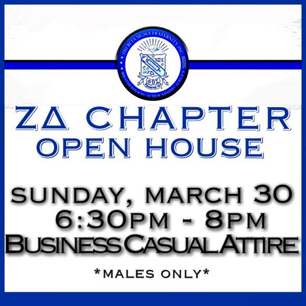 But this must be reiterated. Sunday, March 30. 6:30p. Contact a chapter member as soon as possible.