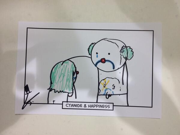 Explosm's tweet photo. Make-up sex! Come get a custom sketch from us at booth 1412 at @emeraldcitycon! #emeraldcitycomicon #eccc #ECCC2014 http://t.co/R8TfdywlU9