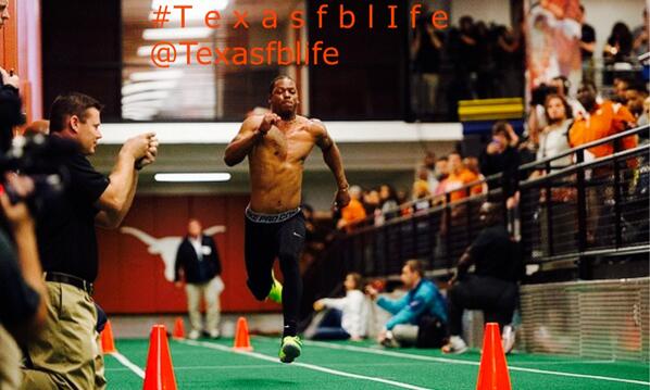Texasfblife's tweet photo. Texas longhorns pro day is still going! #texasfblife #RT http://t.co/QPqxGVMmVV