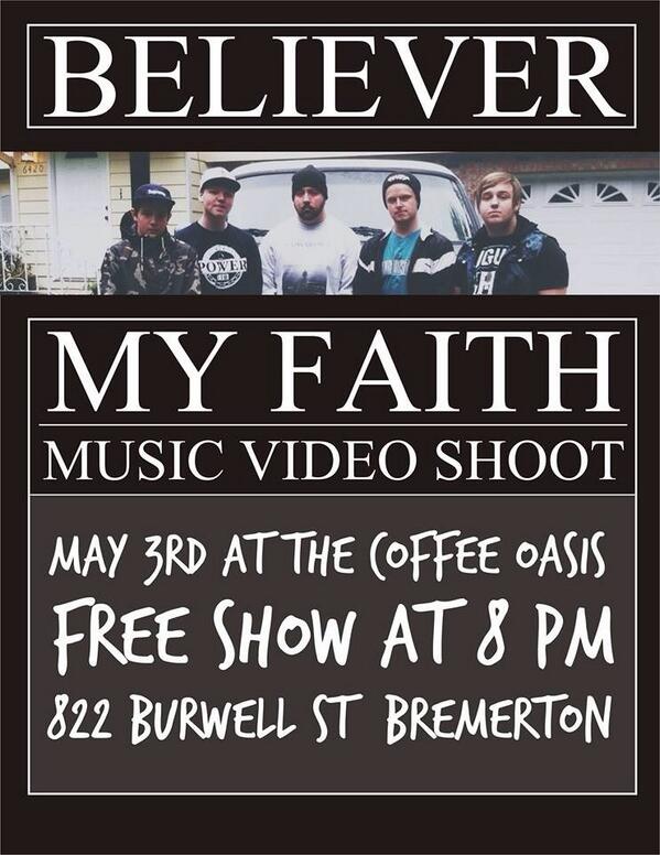 May 3rd! Free entrance, so bring your friends and help us pack out Coffee O for this video shoot!