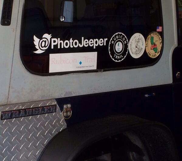 Photojeeper's tweet photo. I got my name on my Jeep. Thanks @JeepSticker http://t.co/cXpi2FfuXp