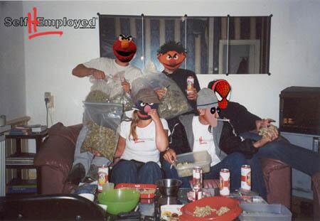 selfhemployed's tweet image. #SelfHemployed 10+ years in the game and #StillSmoking! The #Crew on the job in #Amsterdam 2002 #ThrowBack!