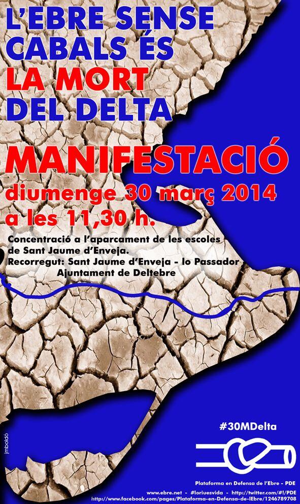 Ultim dia per a penjar el cartell a la feina, botiga, cotxe, xarxes socials ... o fer un parell de RTs :) #30MDelta