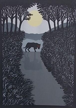 Latest screen print..."Black Dog"
