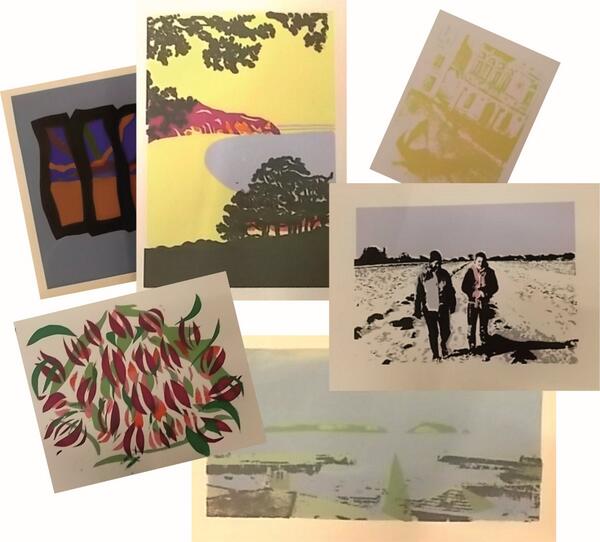 Various screen prints from the recent class at Hope Hall, Exeter. Next course starts 22nd April.