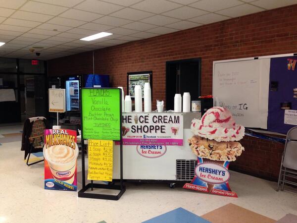 Come get some ice cream at mount!