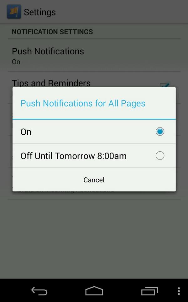 d_hrly's tweet image. Yep #FB I&apos;m totally OK with notifications  at 8:00am on a Saturday morning. #CM never sleeps. #PagesManager #what?