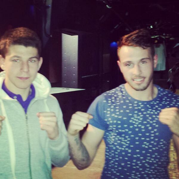 mattymould1's tweet photo. me and josh airey after him winning his mma fight http://t.co/BgrHecXhc0