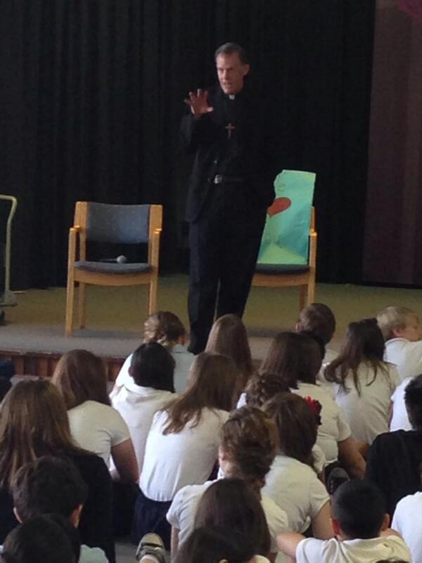 SJCSjayhawks's tweet photo. Thank you Bishop Wester for visiting us up here in Ogden! Our students had a terrific time! @BishopWester http://t.co/vo2sgwTiCu