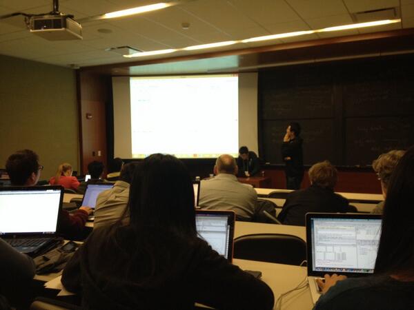 Junwei and Kevin are giving the first technical session in R basics.