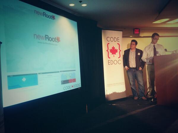 CODE_Hackathon's tweet image. 14th team competing for the #CODE2014 $25k grand prize is @2ElectricSheep and their app #newroots