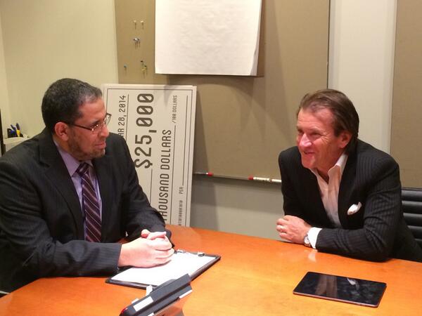 TorontoMet's tweet image. Judges including #Ryerson's Dr. Mohamed Lachemi & @robertherjavec in deliberation - $25,000 to the winner! #CODE2014