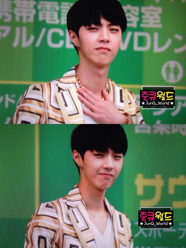 JunQ_World's tweet photo. 140329 오사카 릴리스 이벤트 1부 준큐 @kkangxx9449 http://t.co/ZEmWwapamo