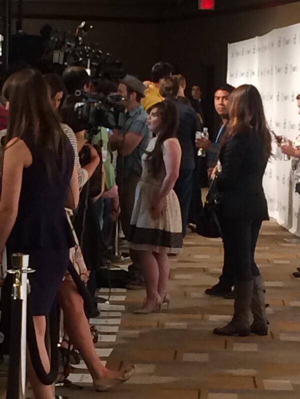 <a href="/MosaicPRLA/">Mosaic PR</a> client <a href="/MsJamieBrewer/">Jamie Brewer</a> on the red carpet at the <a href="/paleycenter/">PaleyCenter</a>  for tonight's <a href="/AHSFX/">AmericanHorrorStory</a> Paley Center panel.